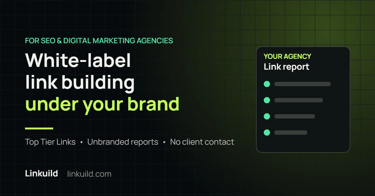 White-label link building under your agency brand